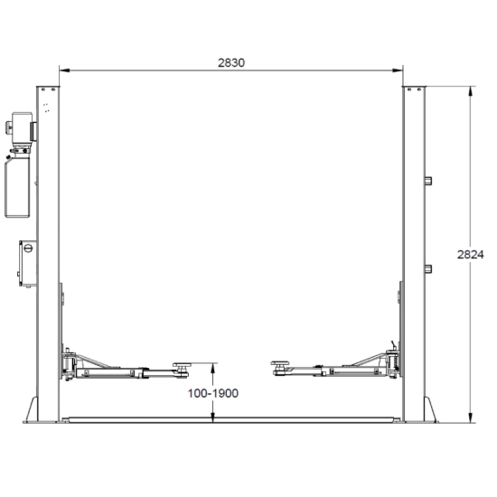 Podnośnik 2-kolumnowy Bestlift 240 Expert